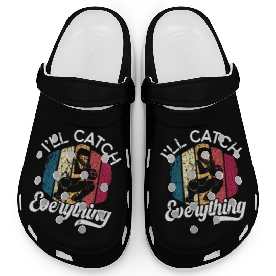 Baseball Lover Baseball Player Baseball Catcher Clogs