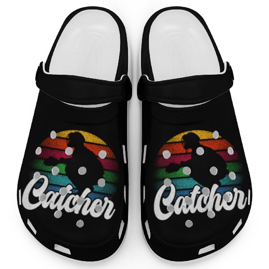 Baseball Lover Baseball Player Baseball Catcher Clogs