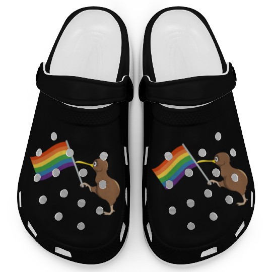 Rainbow Kiwi Pride Clogs