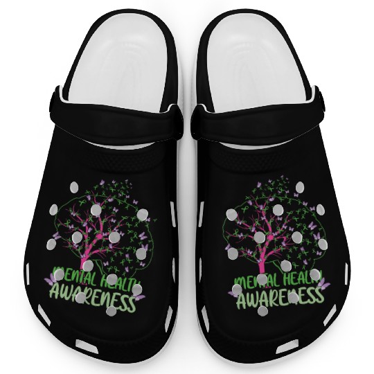 Mental Health Awareness Month May Green Clogs