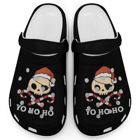 Santa Pirate Funny Christmas - Yo Ho Ho, Pirate Clogs