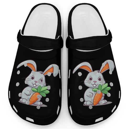 Rabbit Glasses Boys Girls Kids Easter Day Carrot Clogs