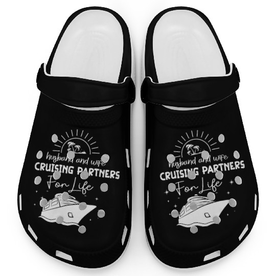Husband And Wife Cruising Partners For Life Clogs