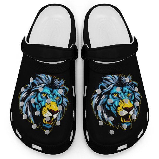 Neon lion Clogs
