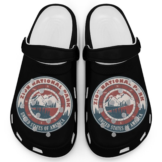 Zion National Park United States Vintage Hiking Clogs