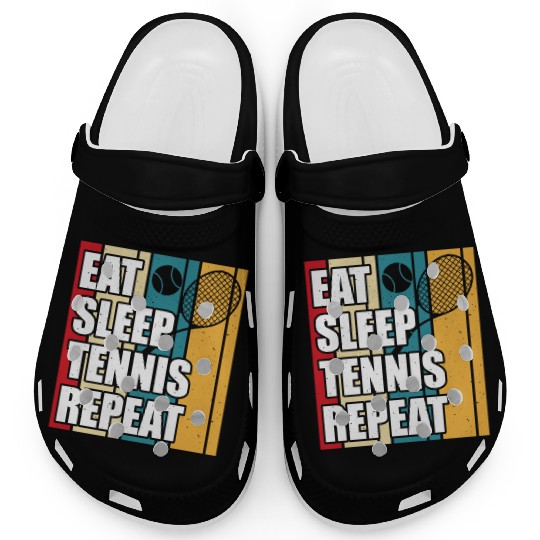 Vintage Tennis Player 2 Clogs