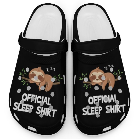 Official Sleep Clogs Cute Funny Sloth Napping