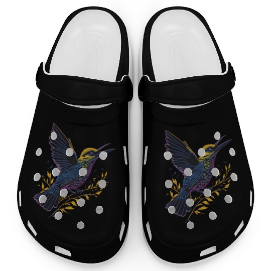 Nature Lovers - Charming Hummingbird Clogs