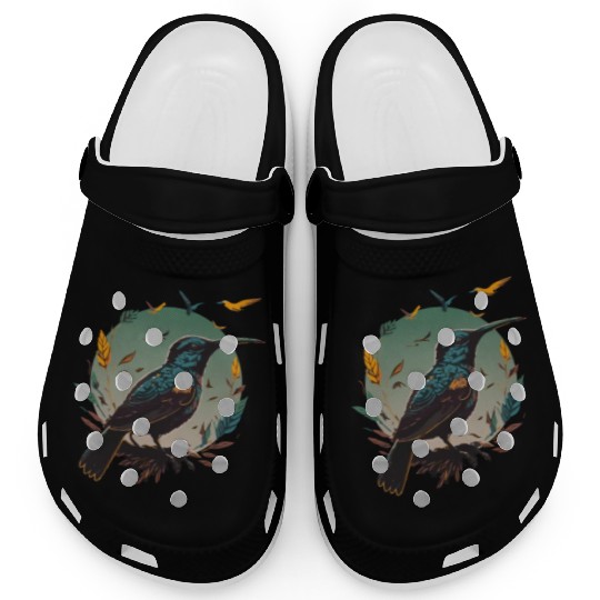 Nature Lovers - Charming Hummingbird Clogs