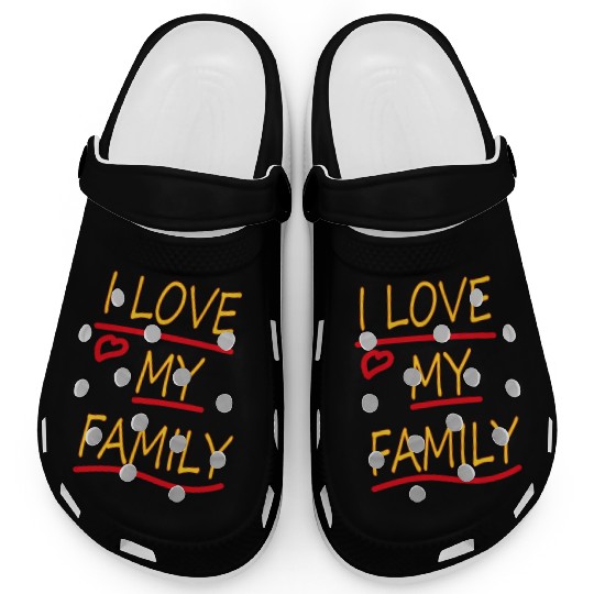 I Love my Family Clogs