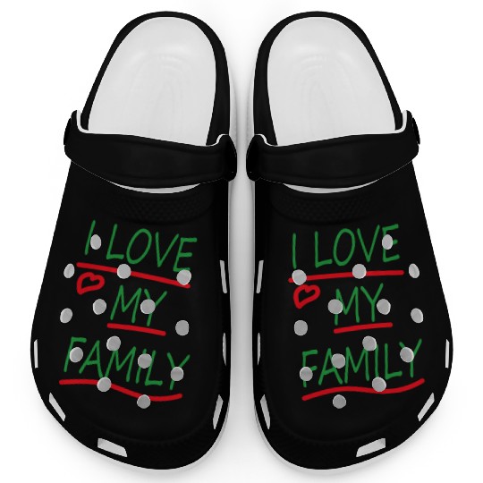 I love my family Clogs