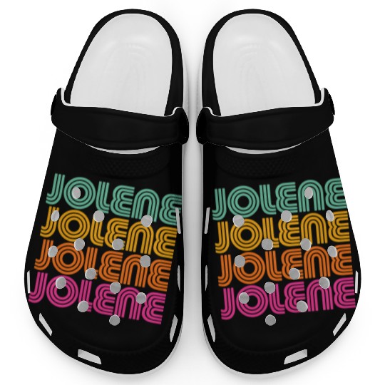 Jolene Retro Vintage 70s 80s Rainbow Pink Song Sun Clogs