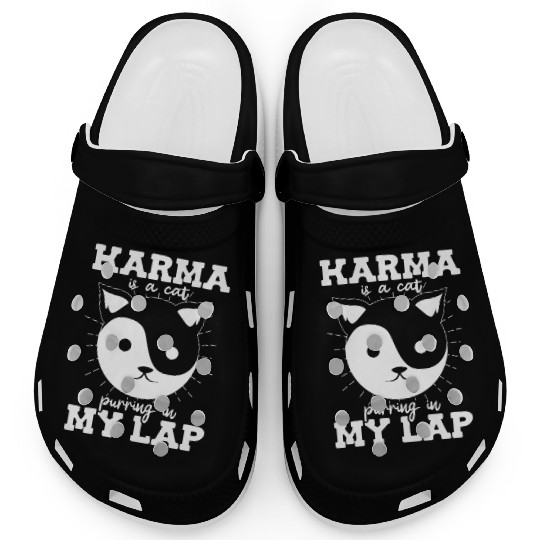 Karma is a Cat Purring in My Lap Witchcraft Tarot Clogs