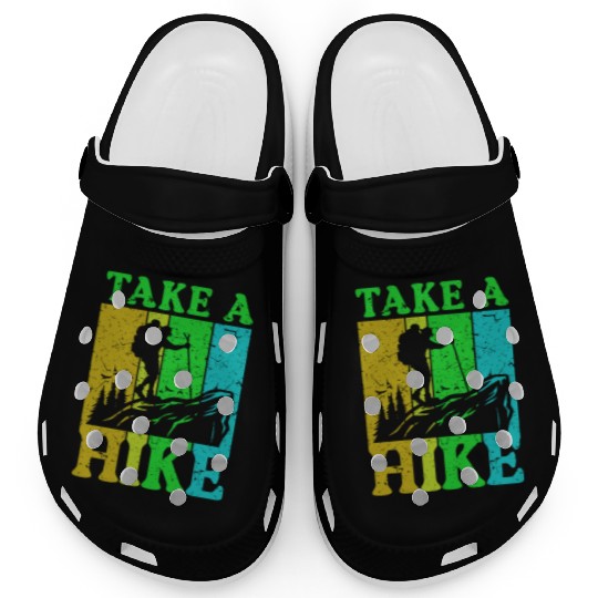 Take a Hike Wanderlust Hiker Hiking Mountains Clogs
