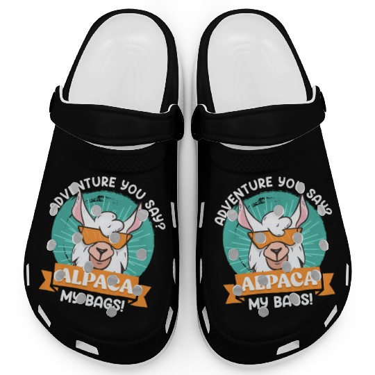 Alpaca my Bags funny Mountaineer Mountain fan Clogs