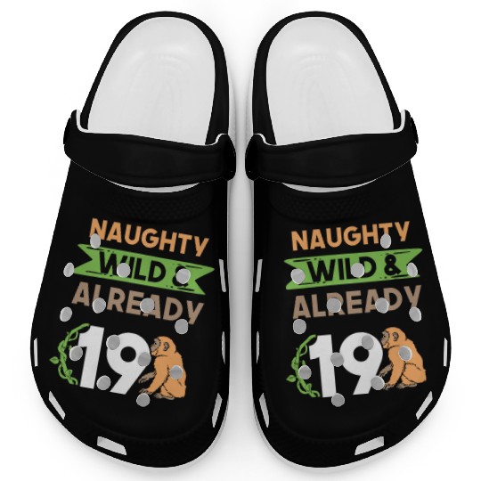 Gift 19 years birthday girl boy Ape Monkey Clogs