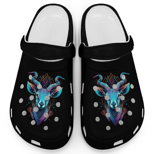 Gazelle capricorn goat mountains vacation hipster Clogs