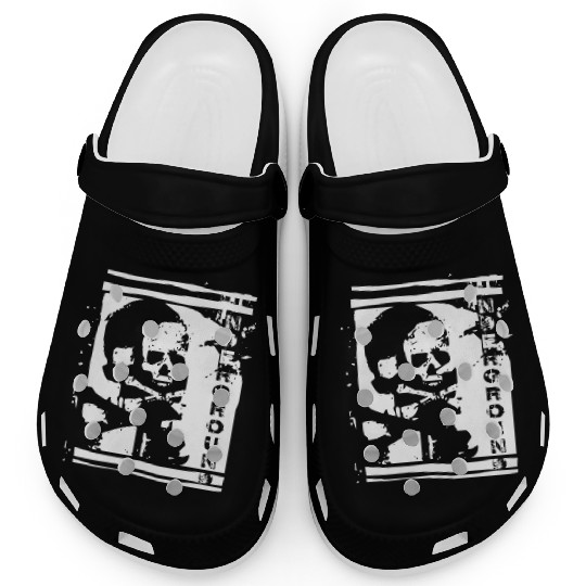 UNDERGROUND skull PUNK design Clogs