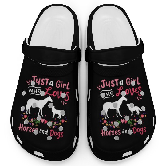 Horse Dog Horse Lover Dog Lover Clogs