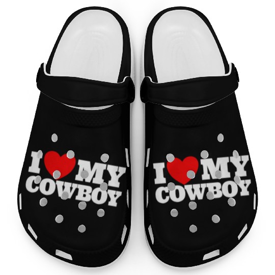 I Love My Cowboy Red Heart Cowboys Love My Cowboy Clogs