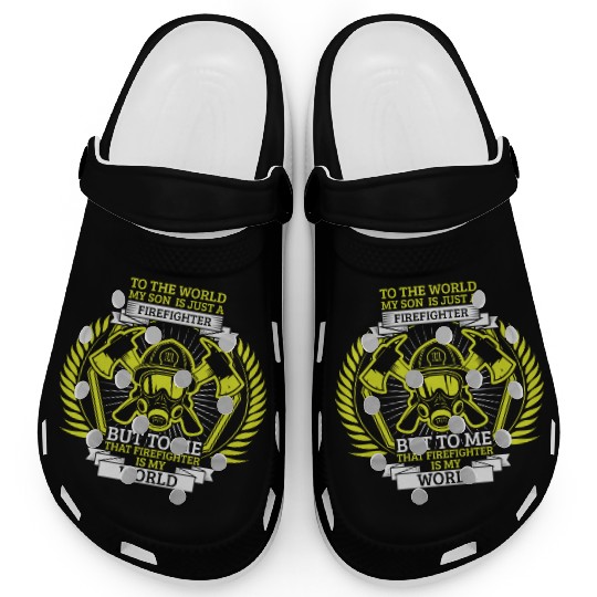 Fireman Volunteer Firefighter Son Mother Clogs