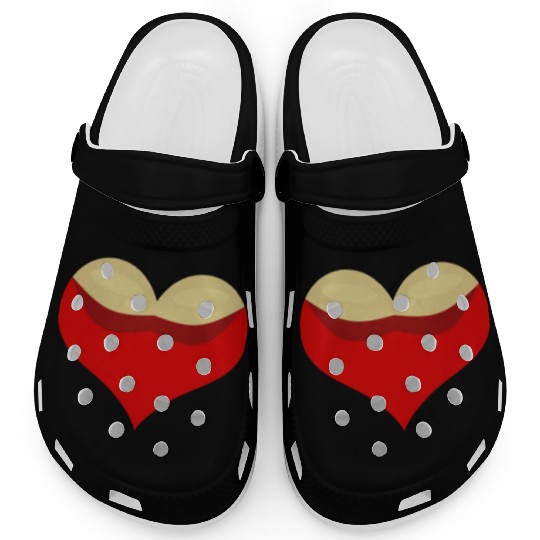 Boobies love heart Clogs