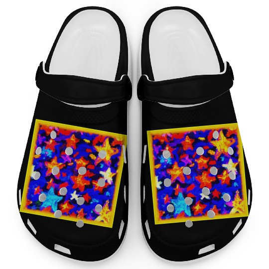 "Breathtaking Colorful Stars". Buy Now Clogs