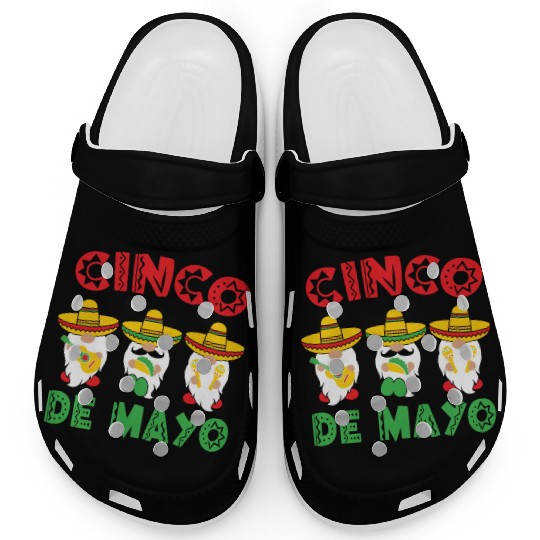 Cinco De Mayo Gnome Sombrero Taco Maraca Guitar Clogs