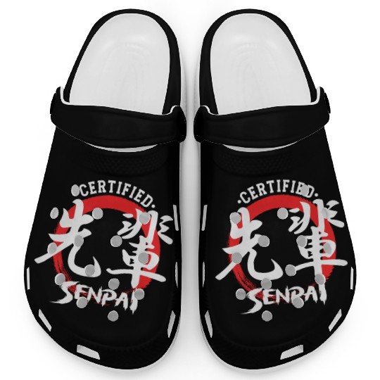 Certified Senpai Japanese Manga Anime Lover Otaku Clogs