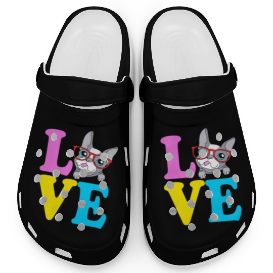 Boston Terrier Sunglasses I Love My Boston Terrier Clogs
