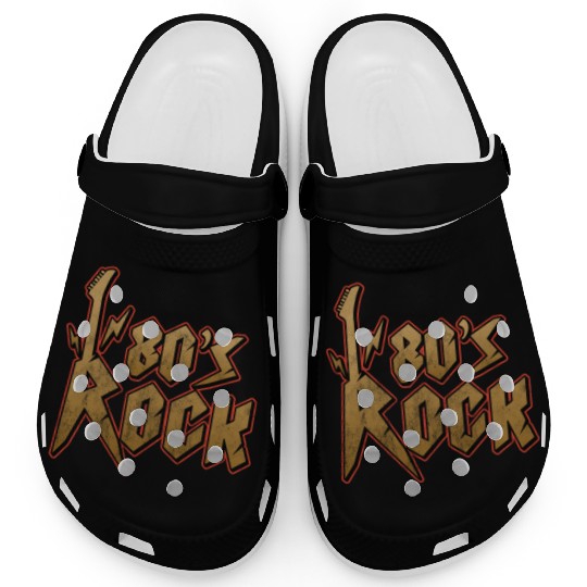 80s Rock Music Genre Eighties Vibe Retro Musician Clogs