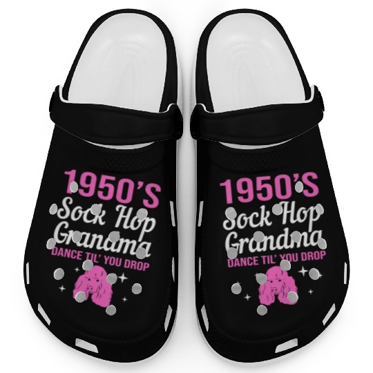 Retro Dance 1950s Sock Hop Dancing Grandma Clogs