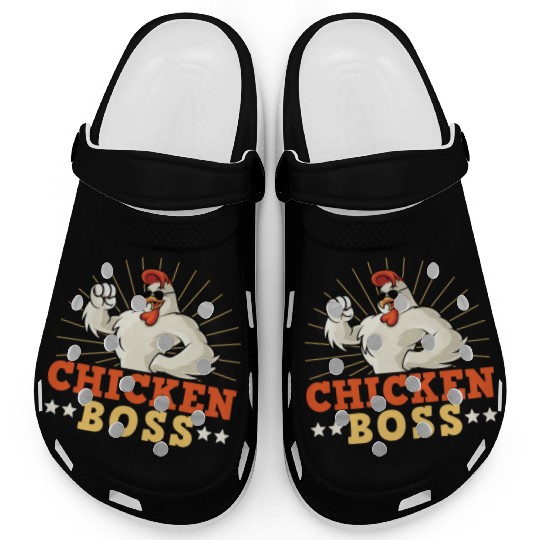 Funny Farmer Animal Pet Chicken Boss Chickens Clogs