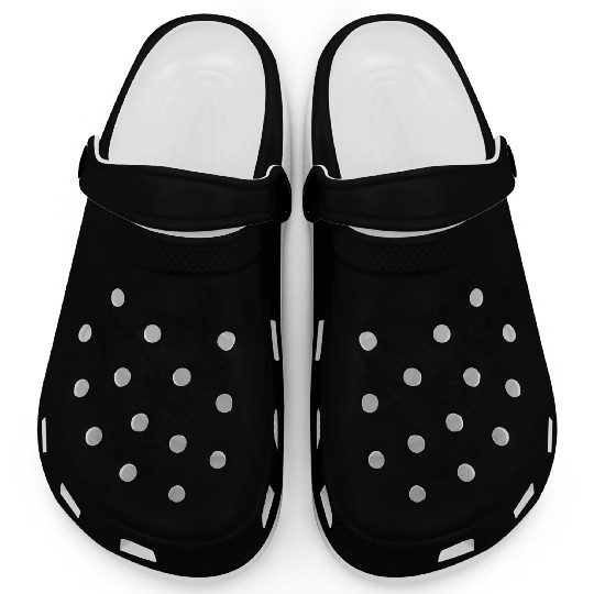 Pretty Vintage Tattoo Lines Style Butterfly Clogs