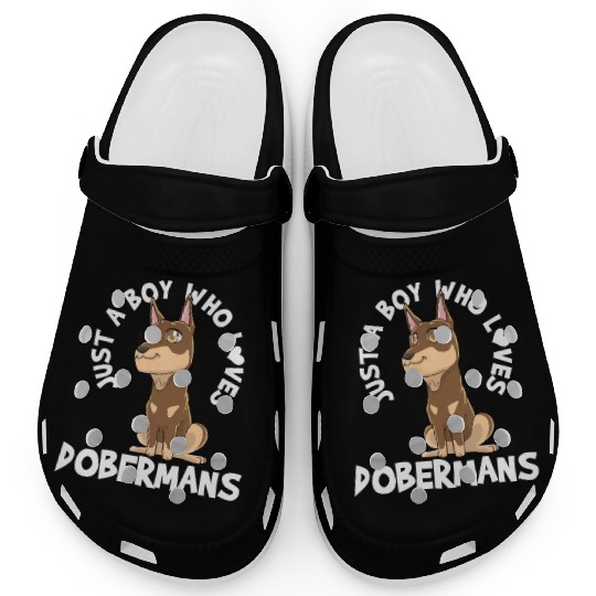 Doberman Doberman Lover Kawaii Clogs