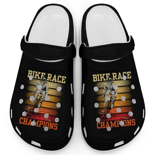 Bike Race Champions Cycling Racing Bicycle Racer Clogs