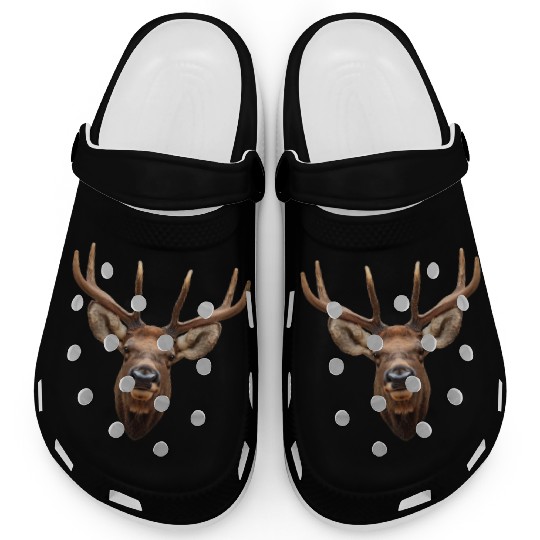 Elk Antlers Face Clogs