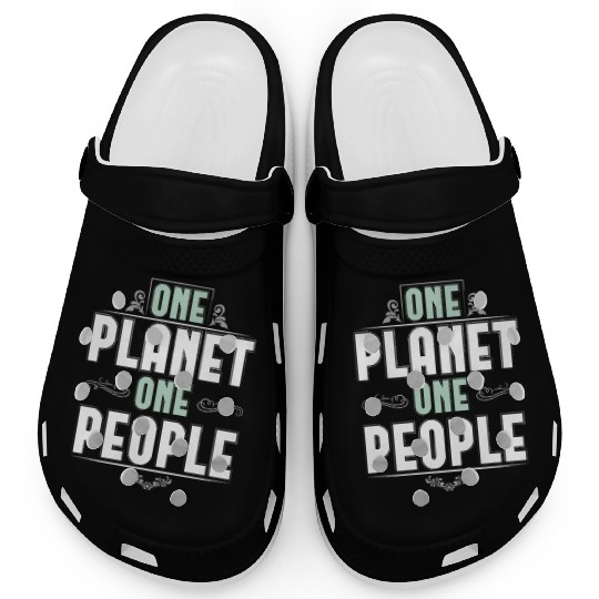 ONE PLANET ONE PEOPLE Clogs