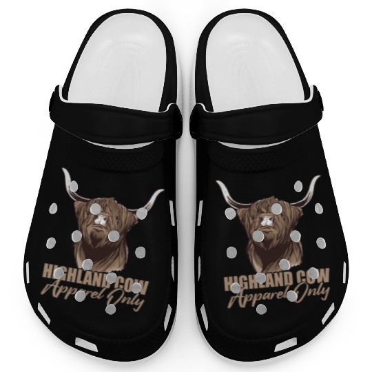 Highland Cow Apparel Only Clogs