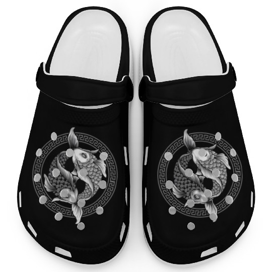 Yin Yang Koi Fish Clogs