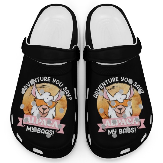 Alpaca my Bags funny Mountaineer Mountain fan Clogs
