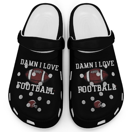 Damn I Love Football - Football Clogs