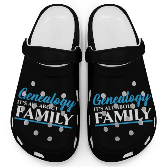 Genealogy It's All About Family Genealogist Clogs
