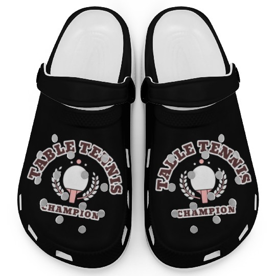 Table Tennis Ping Pong Sports Champion Clogs