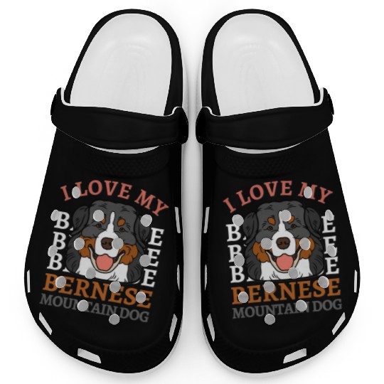 Bernese Mountain Dog cute mom of Bernese Mountain Clogs