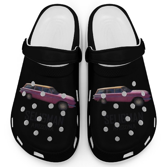 Old car city of Seligman in Arizonna, US Route 66 Clogs