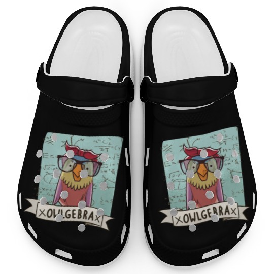 Owlgebra Owl Nerd Math Teacher Clogs