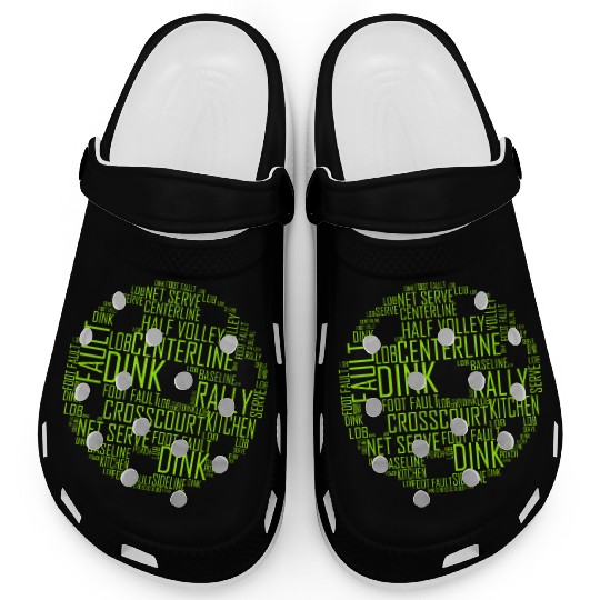 Green Pickle Ball Clogs