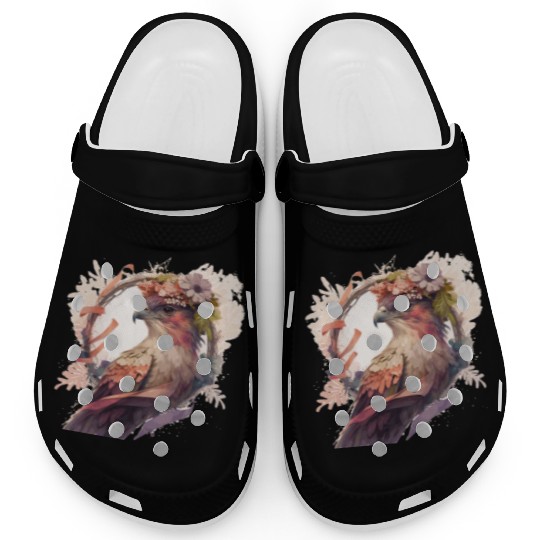 Birds Of Prey Kite Bird Flower Crown Floral Clogs