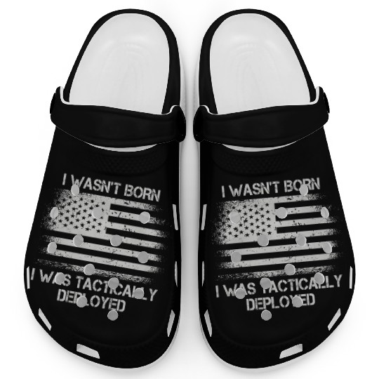 Patriotic Army Veteran Us Soldier Saying Clogs